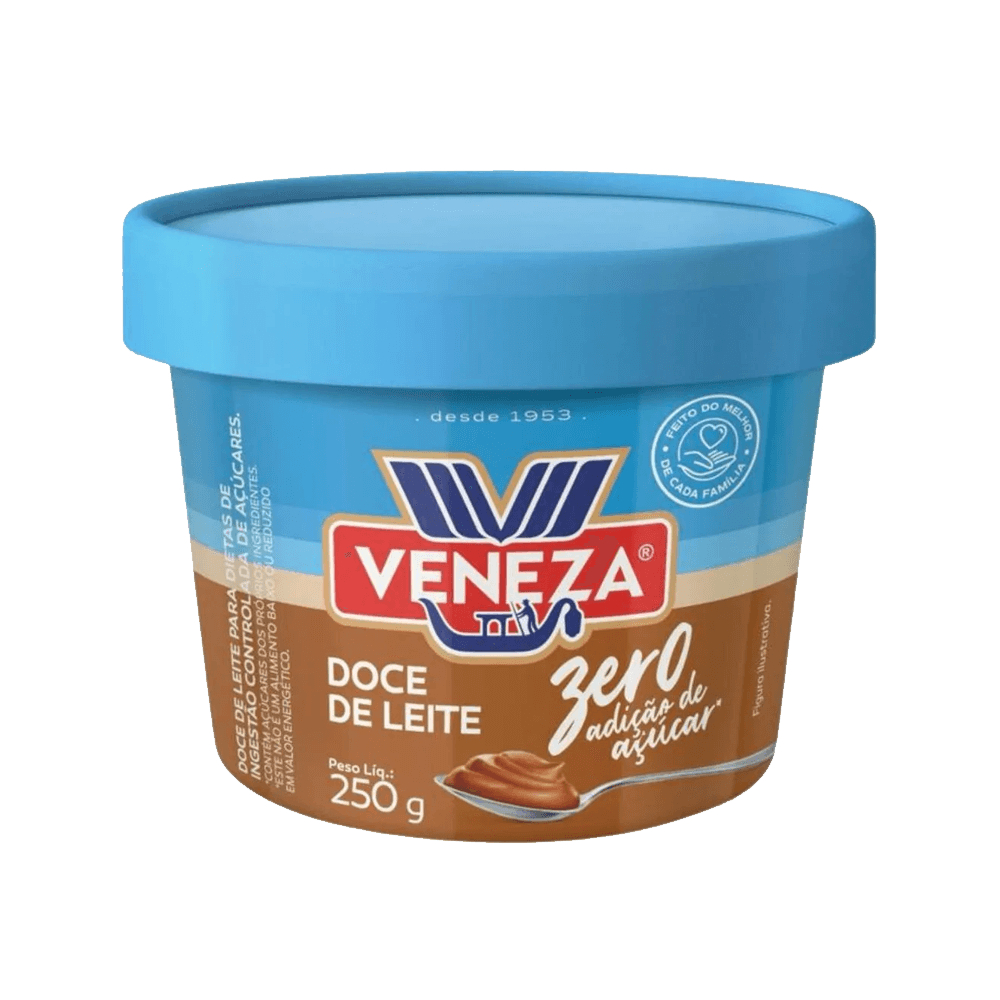 Doce De Leite Veneza Zero Adição de Açúcar 250gr