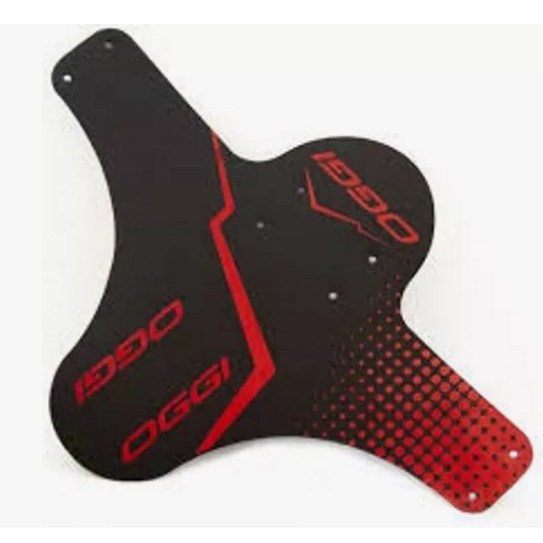 Paralama Dianteiro Bicicleta Bike Oggi Mtb Preto/vermelho.