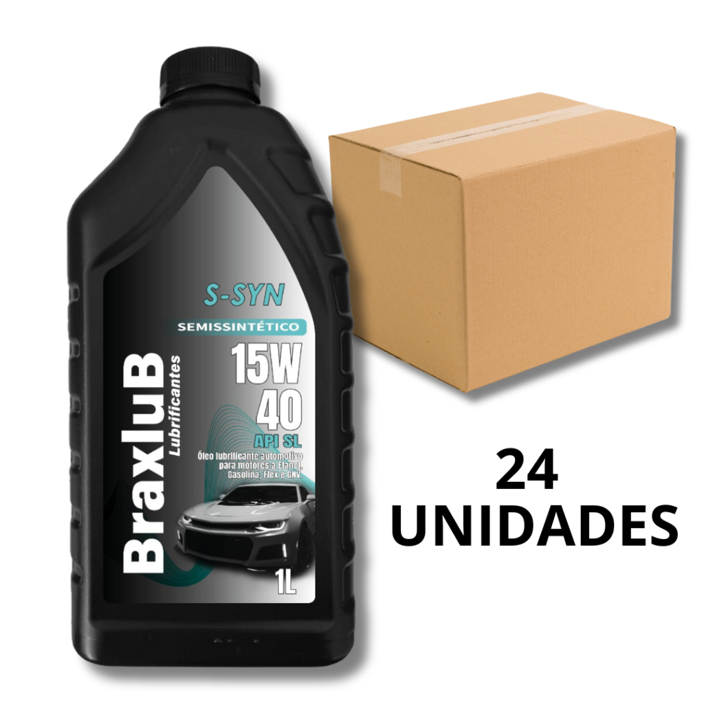 CAIXA COM 24 UNIDADES DE OLEO15W40 SEMISSINTÉTICO.