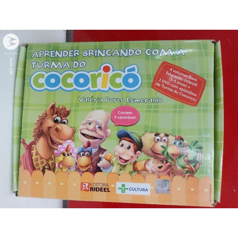 Coleção Aprender Brincando com a Turma do Cocoricó - 4 Volumes + DVD