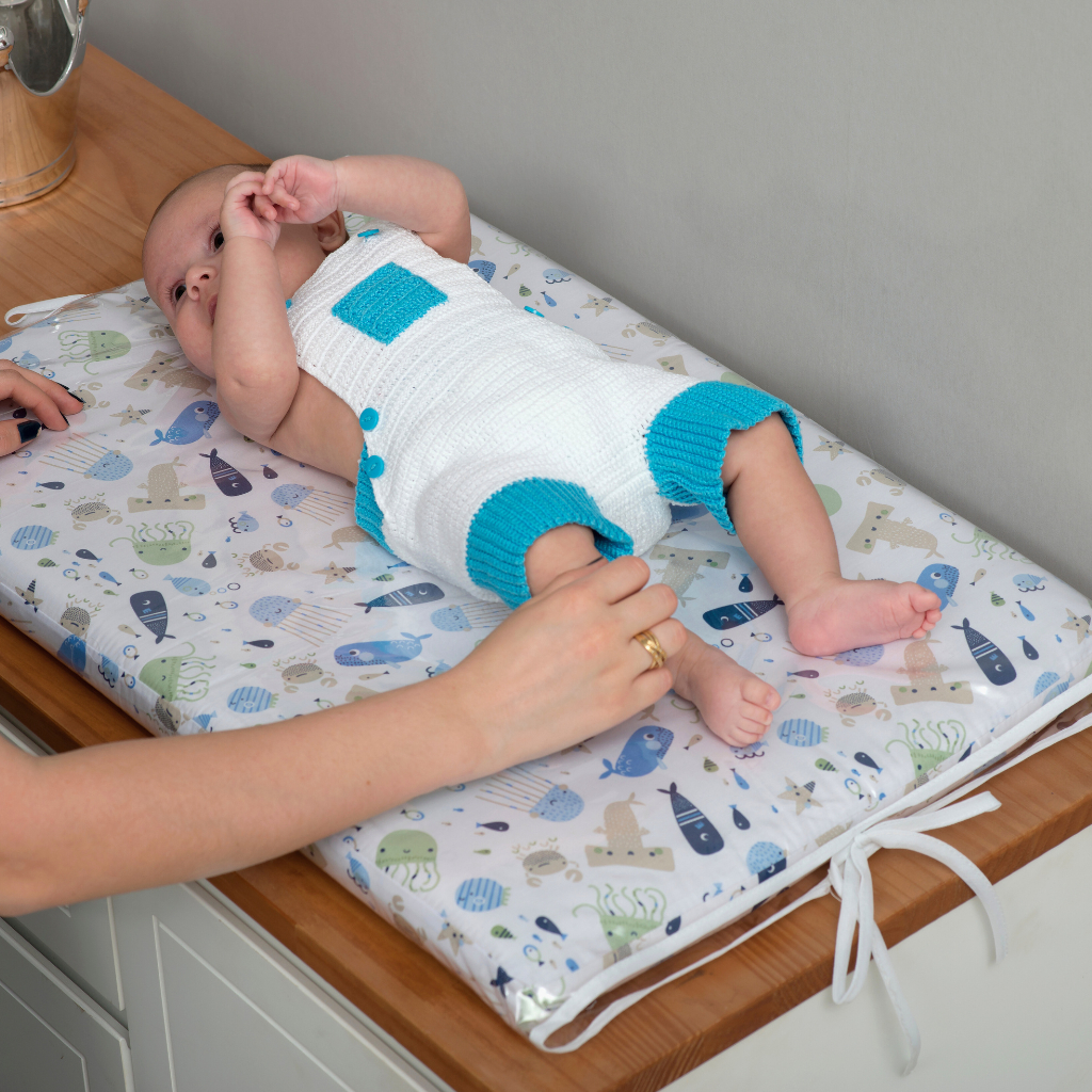 Trocador de Cômoda para Bebê Conforto e Segurança 100% Algodão
