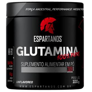Glutamina 100% Pure 100gr - Espartanos Nutrition em Oferta na Shopee