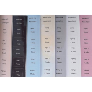 Abas adesivas para bíblia | Abas para Bíblia  Católica| Índice para Bíblia | Etiqueta para Bíblia | Letra Bastão em Oferta na Shopee