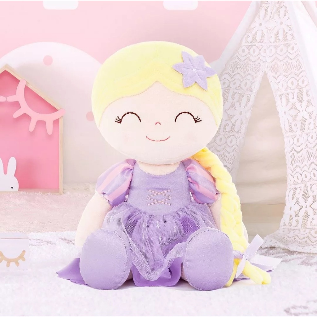 Gloveleya Boneca Princesa Rapunzel + Sacola By Metoo Original - 40 Cm