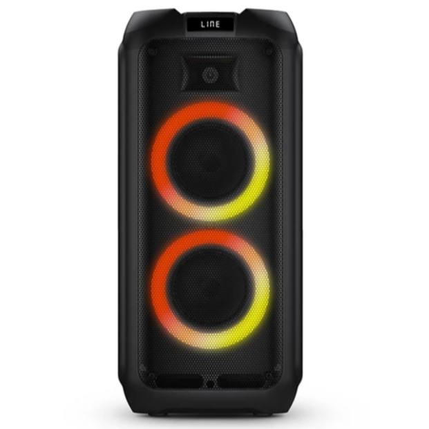 Caixa de Som Party Speaker Philips Bluetooth com LED, Karaokê e Conectividade USB