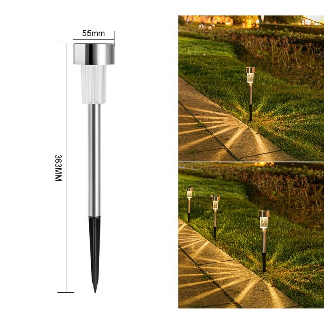 kit 3 ate 9un Luz solar para decoração externa luz noturna tubo de luz de jardim cor de luz todu cor em Oferta na Shopee