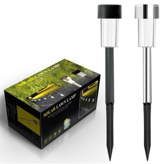Kit 10 PCS Lâmpada solar para gramado área externa villa pátio paisagem layout  área externa jardim