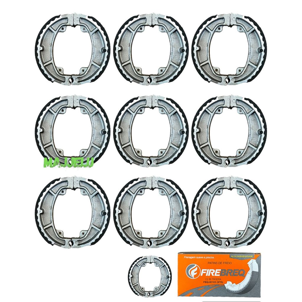 PATIM LONA DE FREIO *1,00* CG TITAN 125 TITAN 150 FAN 125 FAN 150 TITAN 160 FAN 160 10 UNIDADES ATACADO FIREBREQ