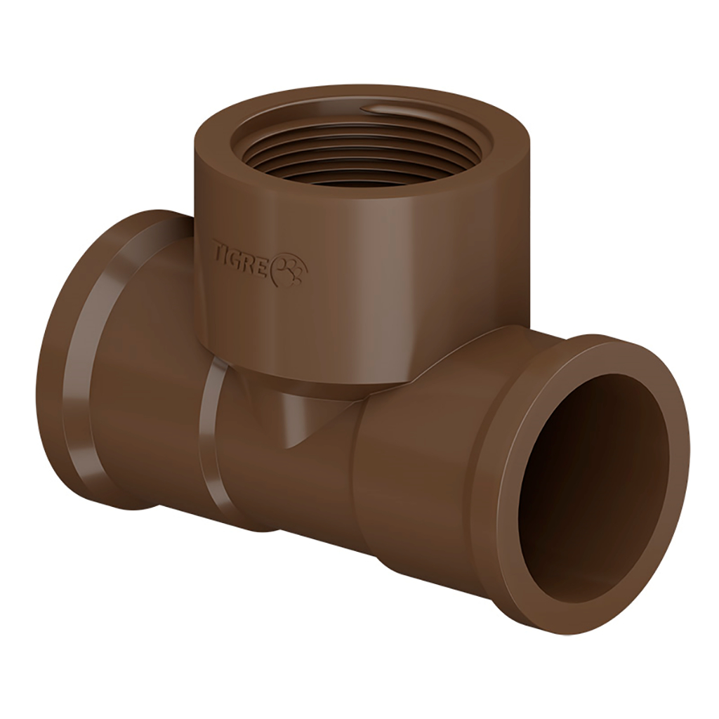 Te PVC Soldável Com Rosca (Lr) 25mm X 3/4" Tigre em Oferta na Shopee