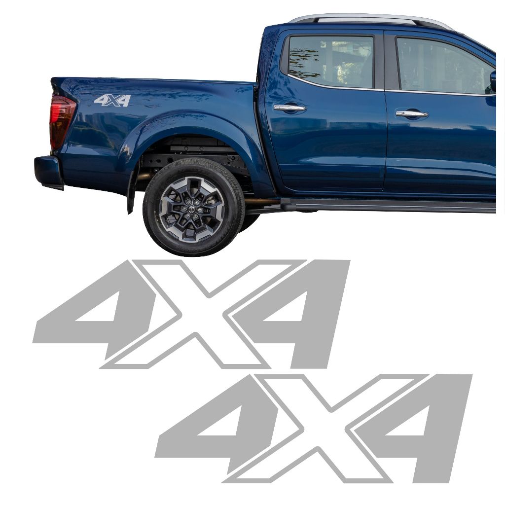 Kit Par 2 Adesivos Lateral Emblema Nissan Frontier 4x4 2020 2021 2022 2023 Tuning Compatível Personalizado NS21