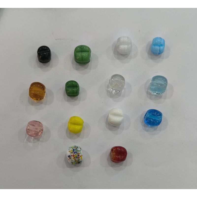 Mini Firma Formato de Pitanga em Murano - 5 unidades em Oferta na Shopee