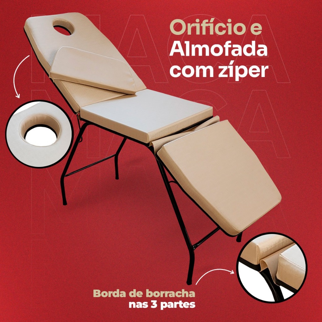 Maca Estética Massagem 3 posições Pérola com Orifício para o Rosto Estúdio de Beleza e Tatuagem