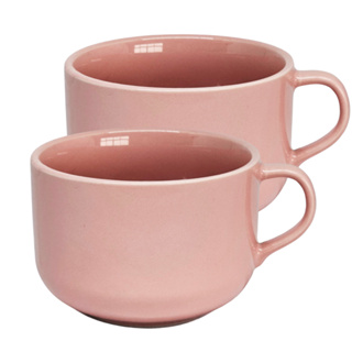 Kit Jogo 2 Caneca Jumbo Xícara Grande Cumbuca 600ml Sopa Caldo Chá Café Chocolate Presente Color em Oferta na Shopee