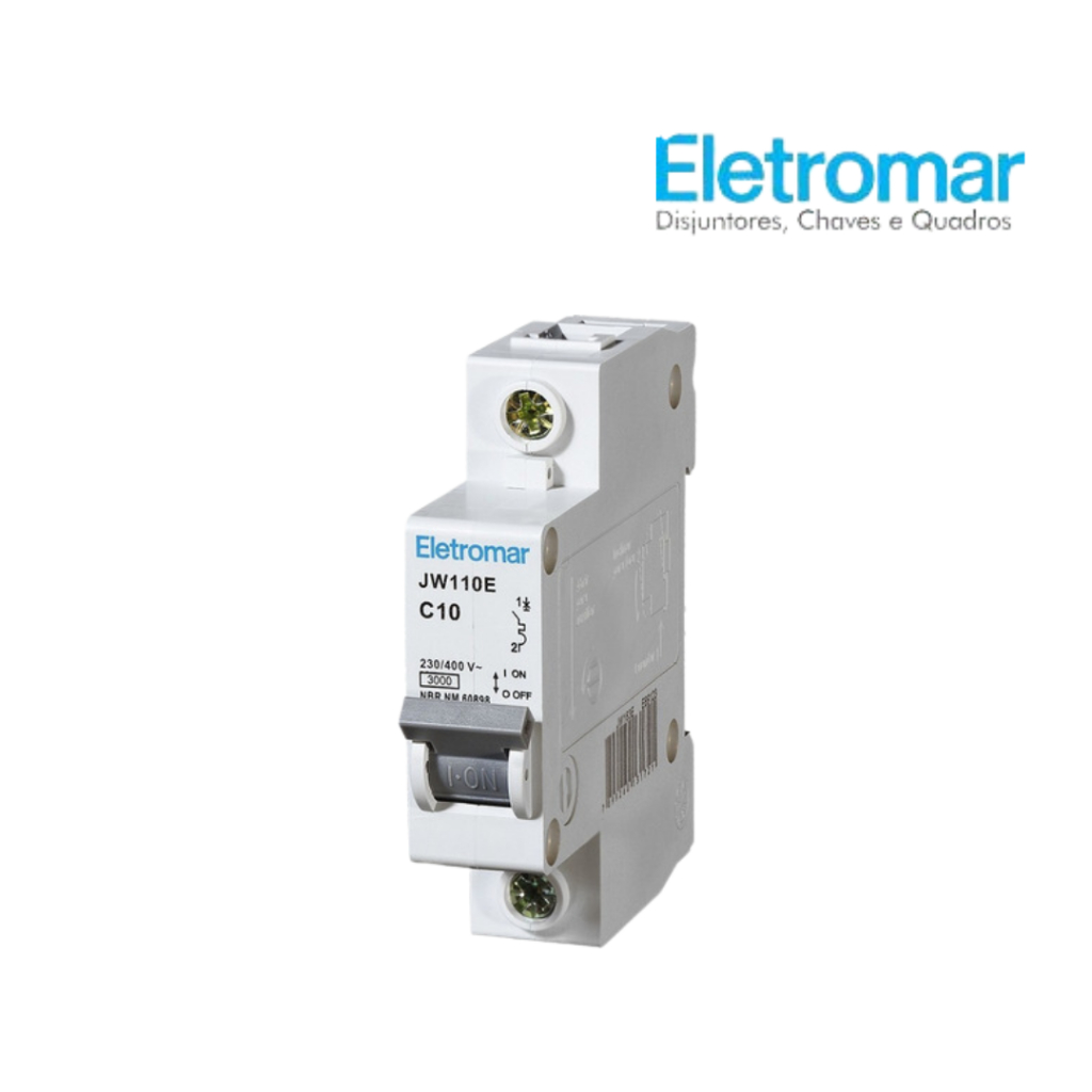 Disjuntor Monopolar / Monofásico DIN 32A curva C Eletromar em Oferta na Shopee