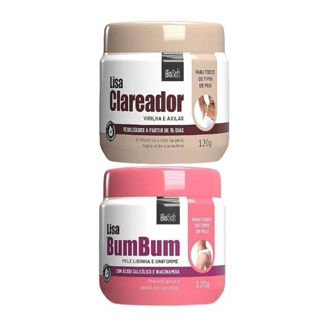 Kit lisa bumbum + lisa claredor virilha e axilas bio soft 120g em Oferta na Shopee