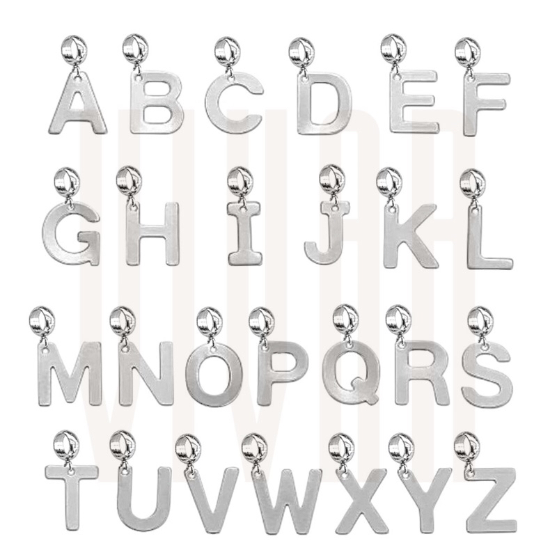 Berloque A-Z Letras Aço Inox Linha Laser Não escurece em Oferta na Shopee