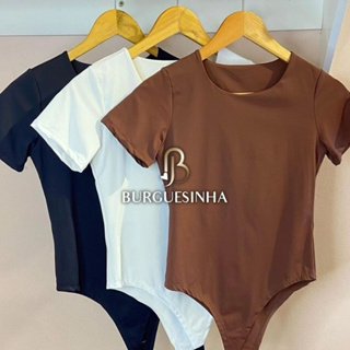 Kit 3 Body Feminino Manga Curta Suplex Duplo Premium Elegância E Conforto Para O Dia A Dia em Oferta na Shopee