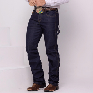 Calça Jeans Masculina Country Carpinteira Premium Rodeio Com Elastano Calça Country Jeans Masculina em Oferta na Shopee
