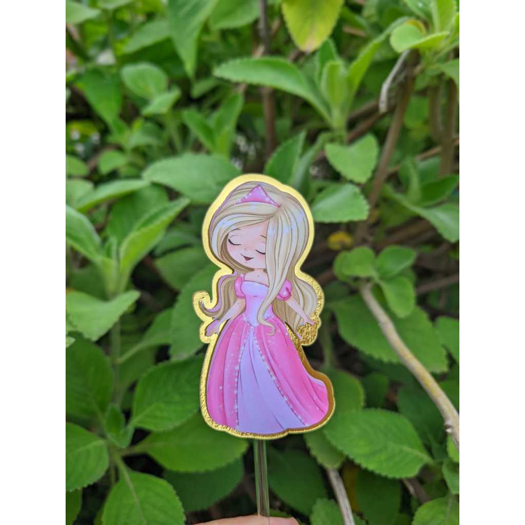 Aplique 3D para Tubete Princesa Bela Adormecida |  Aniversário | Festa Infantil | Lembrancinhas Personalizadas