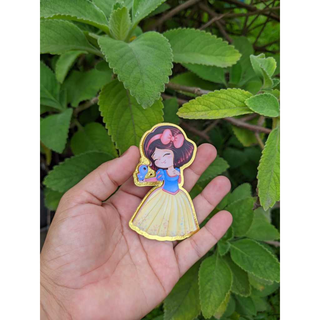 Aplique 3D para Tubete Princesa Branca de Neve |  Aniversário | Festa Infantil | Lembrancinhas Personalizadas| Mimos