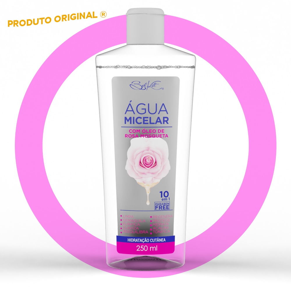 Água Micelar Rosa Mosqueta 250ml BELKIT | Skin Care