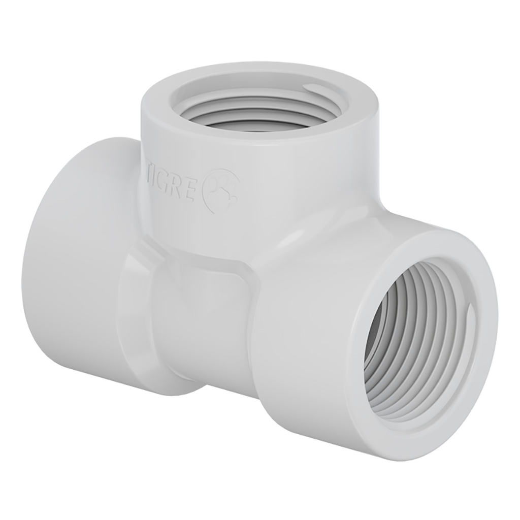 Te PVC Roscável 1/2" Tigre - Home & Living