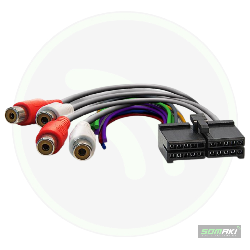 Cabo Chicote Para Som De Carro Dvd Pioneer E H-buster