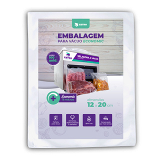 Embalagem a Vácuo Economic 12x20x0,08 - 100 Unidades em Oferta na Shopee