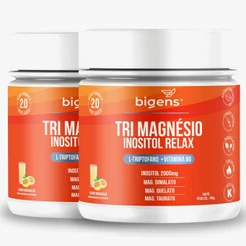BIGENS KIT 2X TRI MAGNÉSIO INOSITOL RELAX MARACUJA 180G BIOGENS