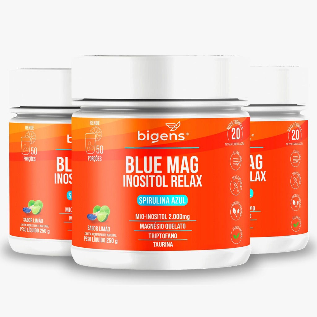 BIGENS KIT 3X BLUE MAG INOSITOL RELAX 250G BIOGENS