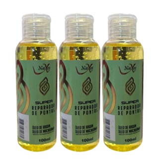 Kit 3 Reparador De Pontas Argan 100ml - Naxos em Oferta na Shopee