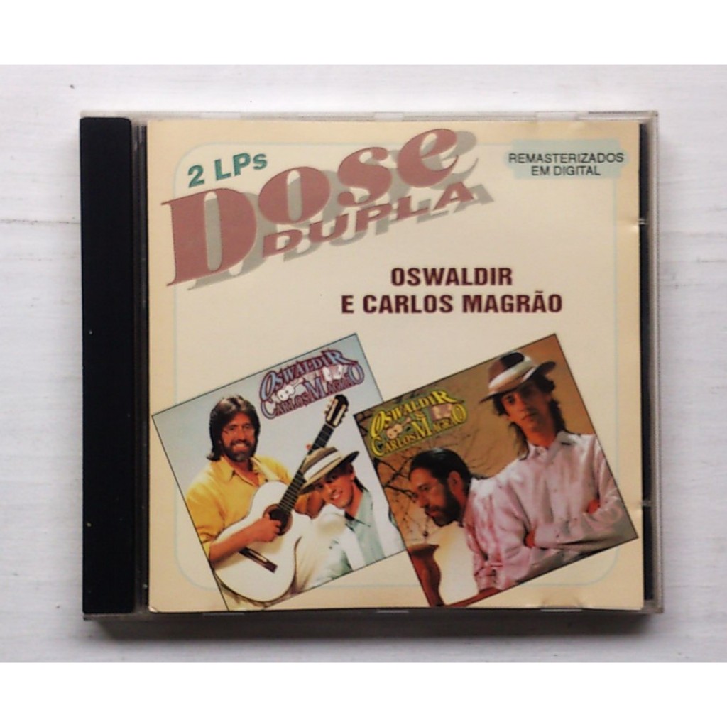 Cd Oswaldir E Carlos Magrão - Dose Dupla - 2 Lps Em 1 Cd