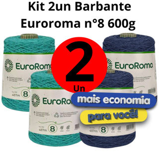Kit 2 unidades Barbante EuroRoma Número 8 600g em Oferta na Shopee