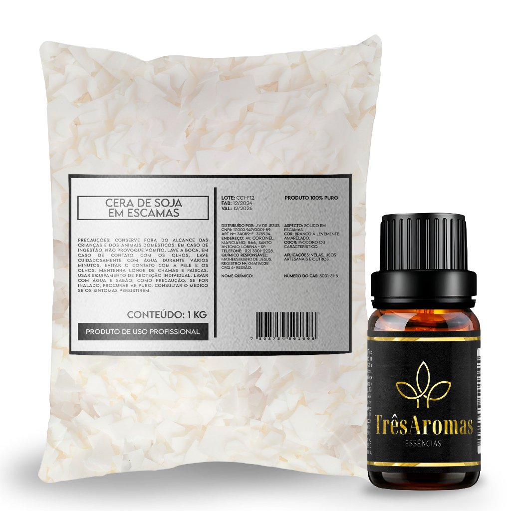 1 Kg Cera de Soja Em Escamas 100% Pura Para Fabricar Velas Fabricação de Velas + 10ml Essência Pura em Oferta na Shopee