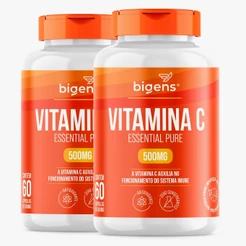 BIGENS KIT 2X VITAMINA C ESSENTIAL PURE 500MG 60 CÁPSULAS BIOGENS