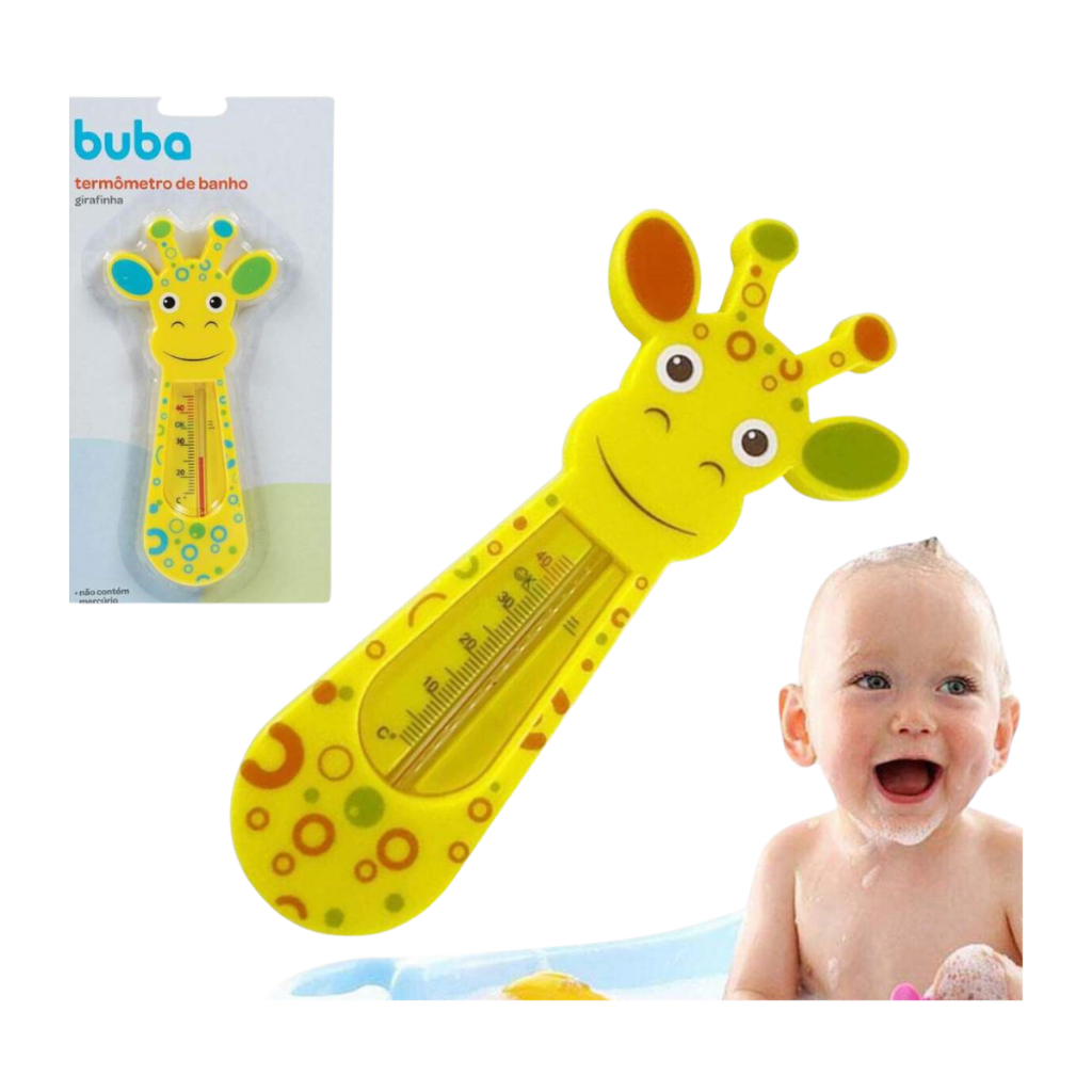 Termômetro Para Banho Buba Temperatura Agua Banheira Girafa em Oferta na Shopee