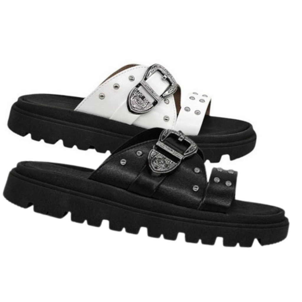 Sandália Feminina Moleca Original Flatform Tratorada Fivela 5504103