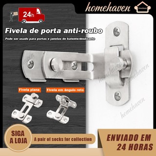 Fecho Trava Tranca Angular L 90° P/ Gavetas Portas Janelas