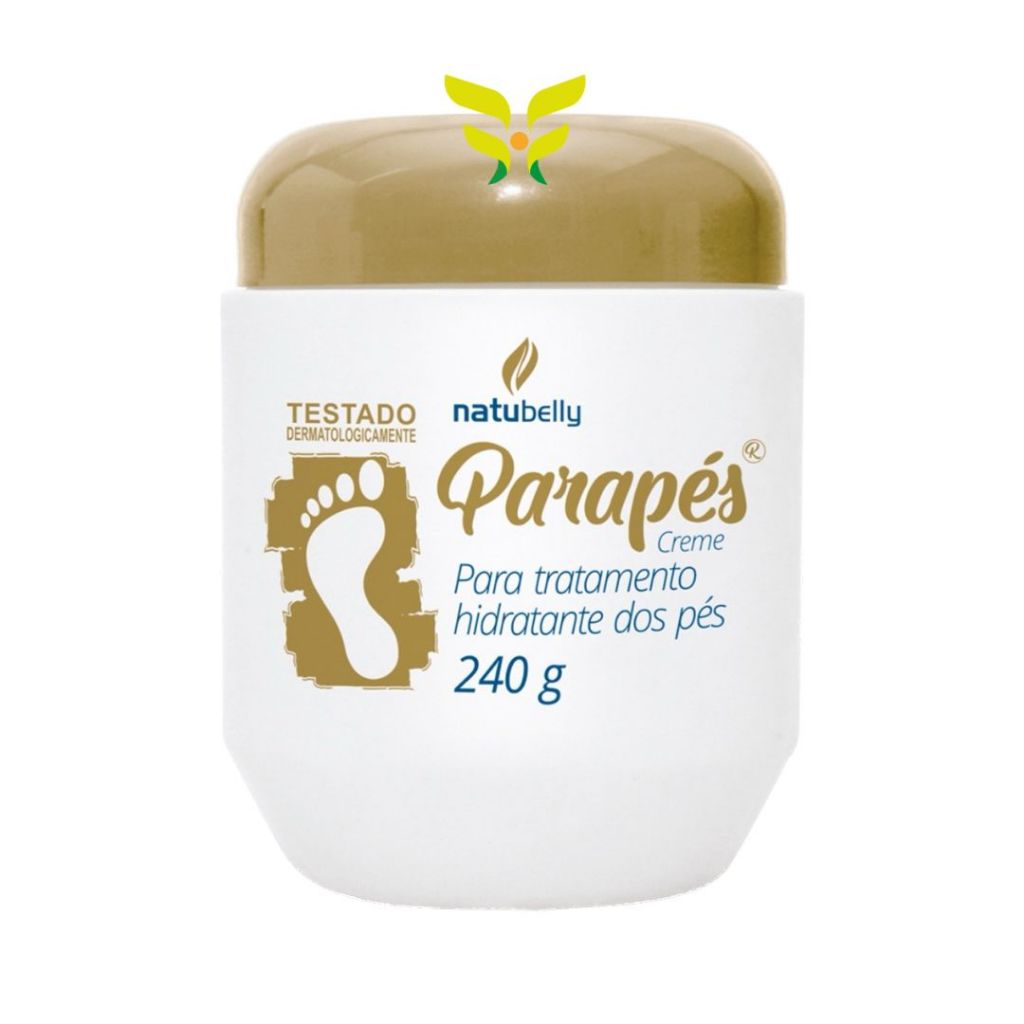 Parapés Creme Para Tratamento Hidratante dos Pés 240g Natubelly