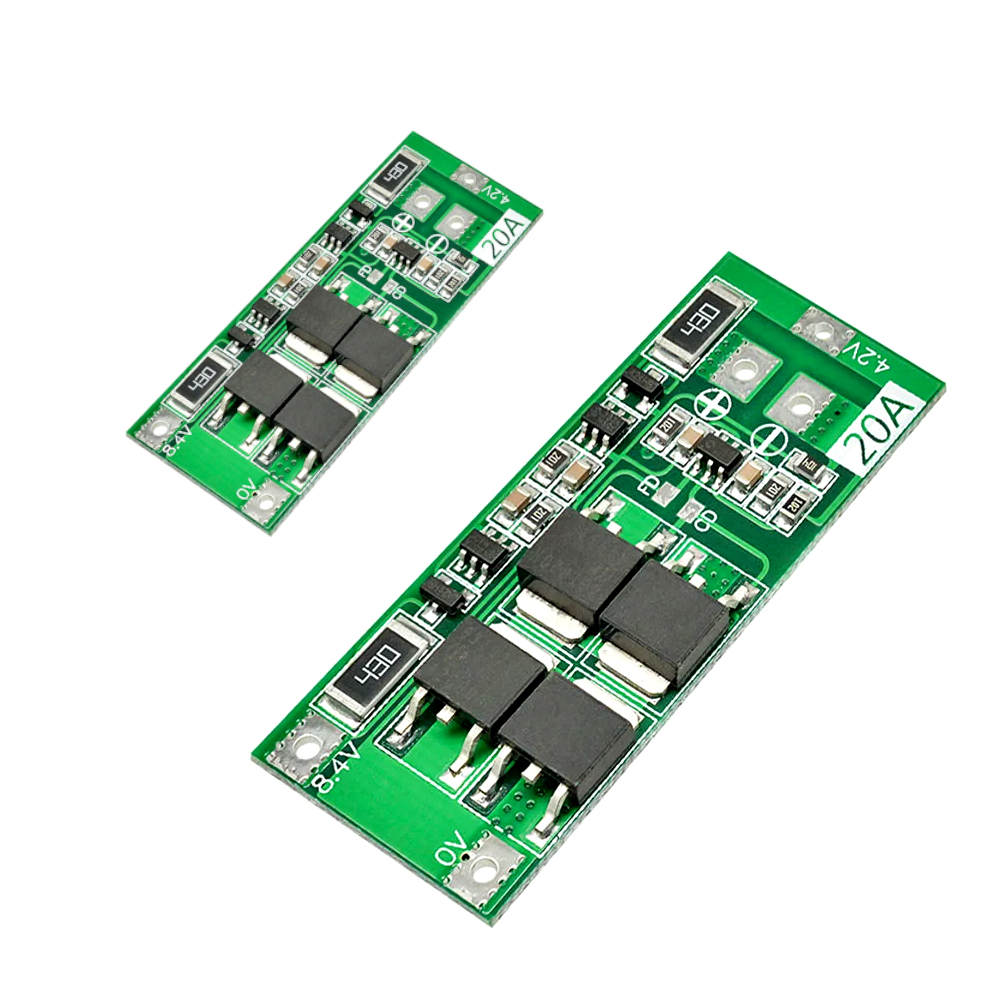 2 Placa De Proteção Bms 2s 20a Carregador De Bateria D/Lítio
