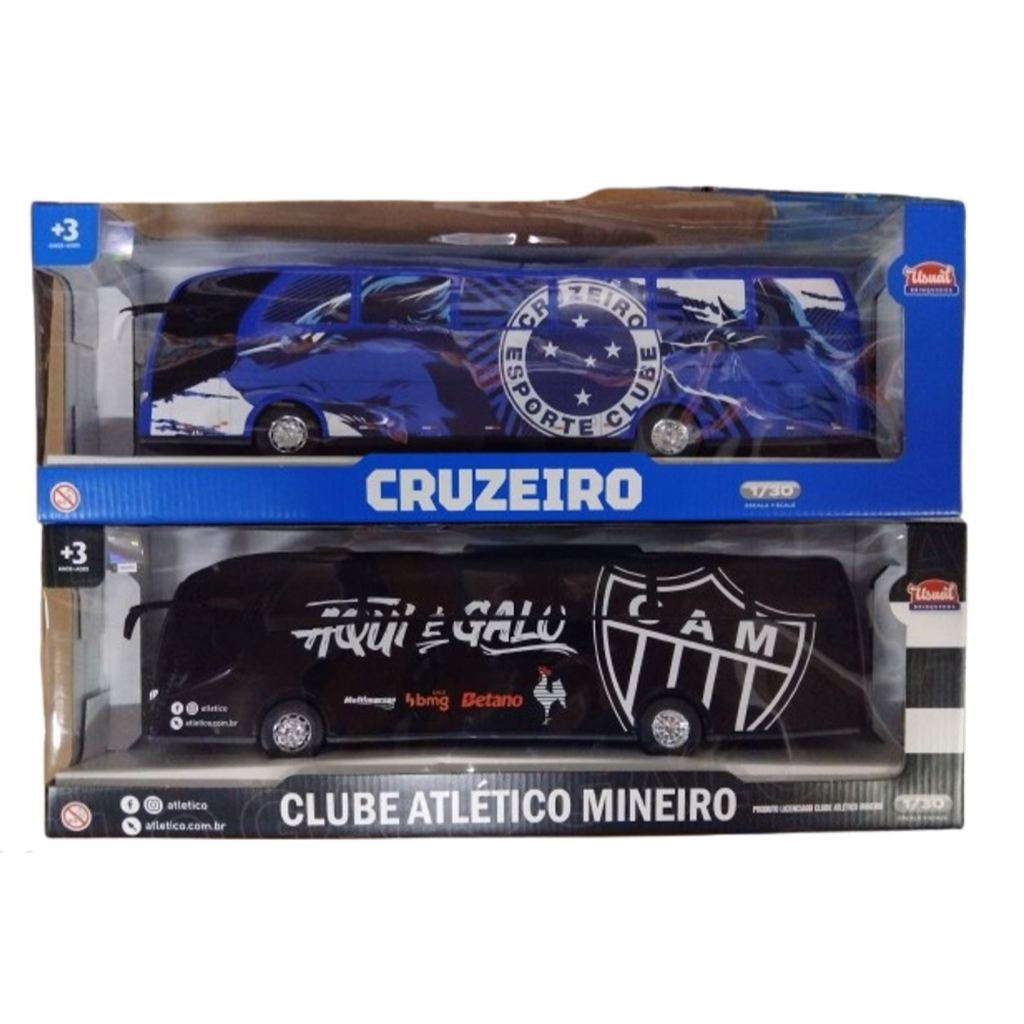 Brinquedo Onibus Do Cruzeiro Cabuloso Ou Do Galo Clube Atletico Mineiro