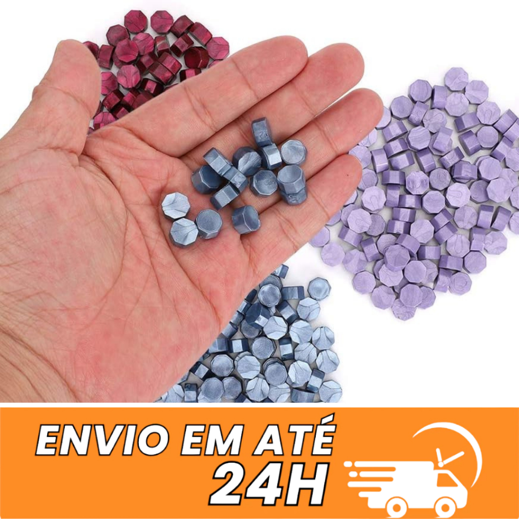 100 peças Cera para Lacre de Sinete - Para Sinetes, cartas carimbo Vintage Lacre de cera