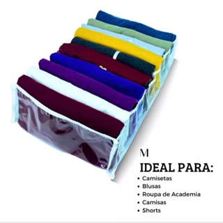 Kit 3 Colmeias Organizadoras M (40x25x10cm) – Ideal para Camisas e Shorts em Oferta na Shopee