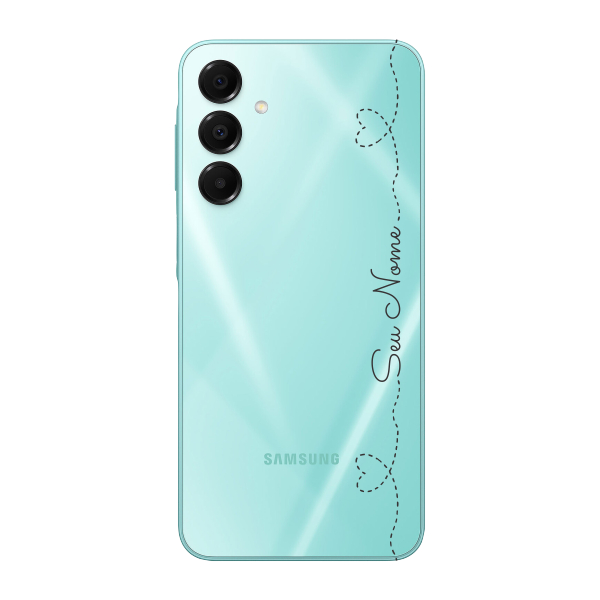 Capinha para Samsung A16 Anti Impacto Personalizada - Com Nome na lateral - Fundo transparente