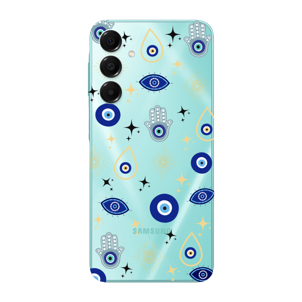 Capinha para Samsung A16 Anti Impacto Personalizada - Olho Grego com funto transparente