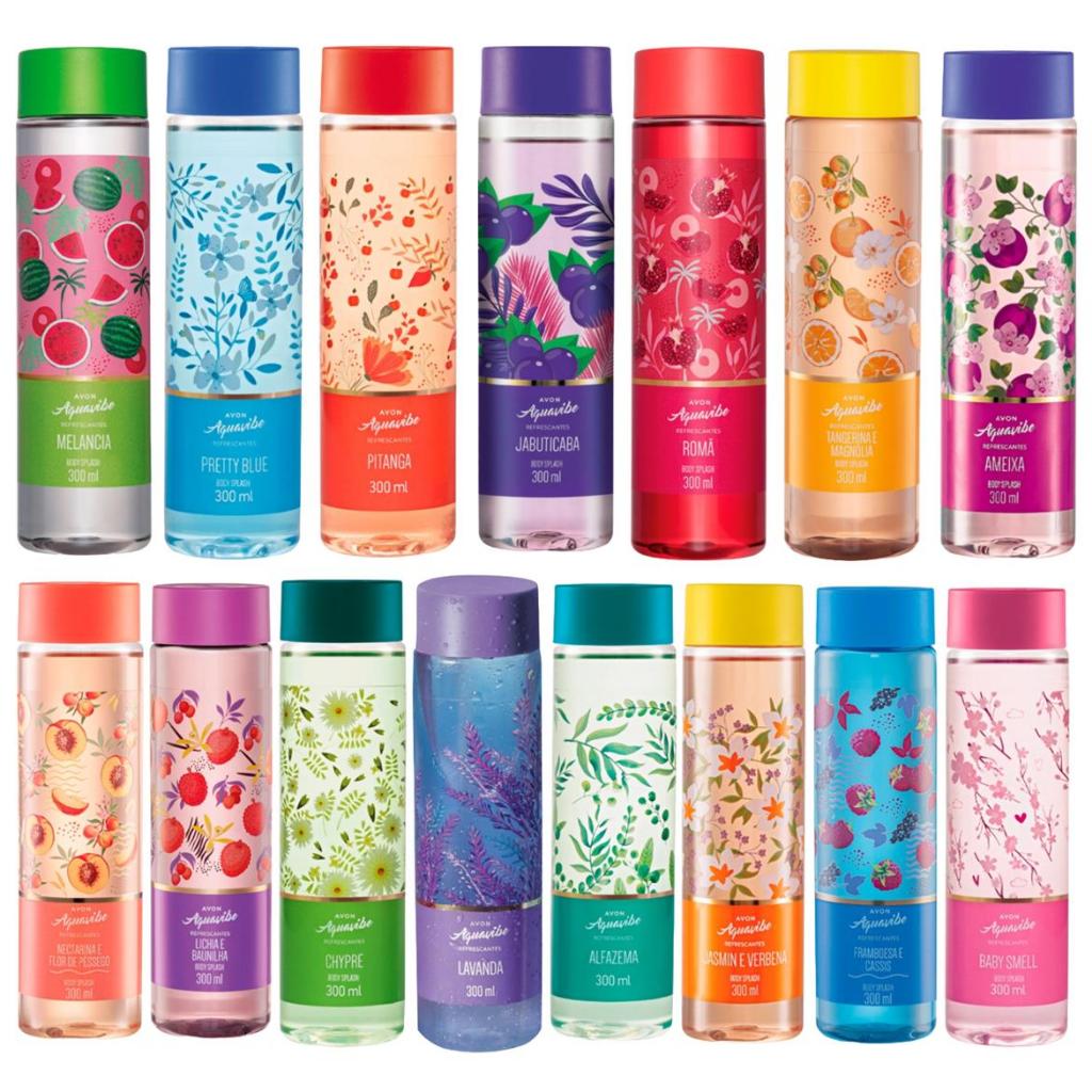 Perfume Colonia Desodorante Aquavibe Avon Body Splash Aquavibe Refrescante Avon Você Escolhe em Oferta na Shopee