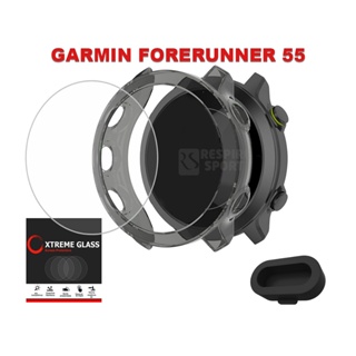 Kit Capa Case Para Garmin Forerunner 55 Fr55 + Pelicula De Vidro e tampa plug usb em Oferta na Shopee