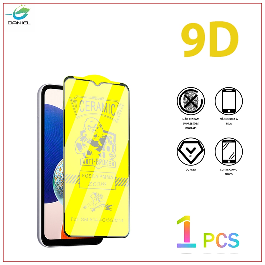 Película Kit 1 Premium Cerâmic Fosca Samsung A05 05S A7 2018 A8+ A10 10S A11 A12 A13 Série Modelo prova de explosão film