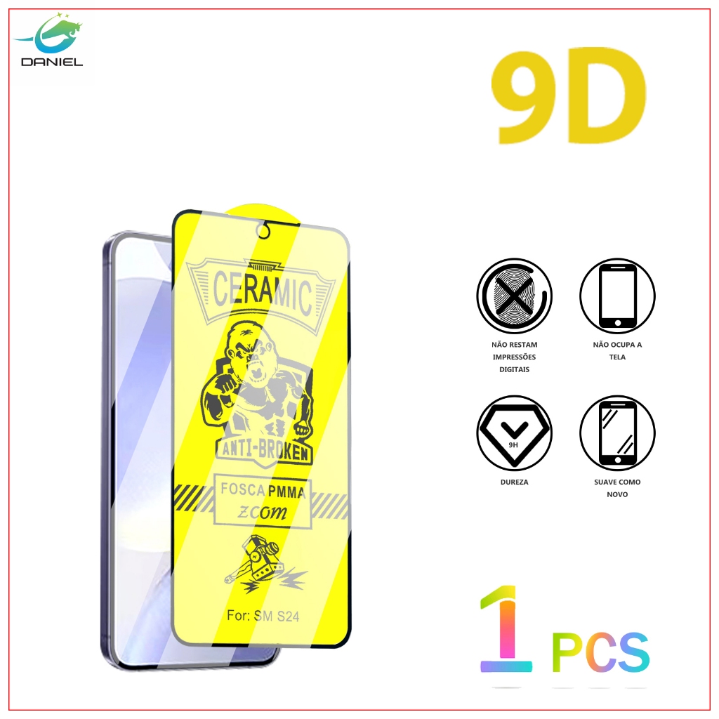 Película KIT 1 Premium Cerâmic Fosca Samsung J8 J4 PLUS J6 PLUS J2 PRIME Película protetora