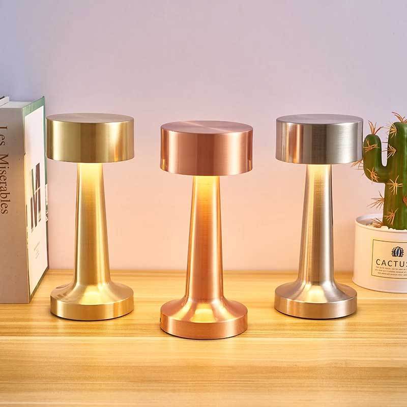Luminaria De Mesa LED Retro Bar Café 3 Cores Sensor De Toque Da Barra De Luz Noturna Recarregável Para Jantar